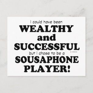 Sousaphone Wealthy & Successful Postcard