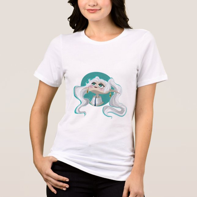 Sousou no Frieren Chibi Tri-Blend Shirt (Front)