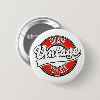Sousse tunisia vintage style logo 2 inch round button