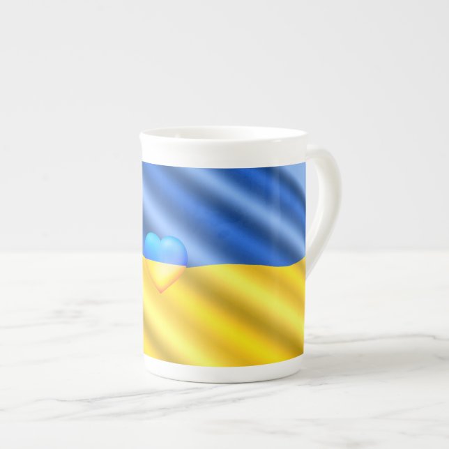 Soutenez l'Ukraine Mug drapeau ukrainien - Liberté (Devant droit)