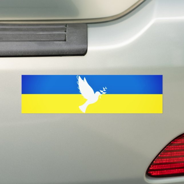 Soutenez l'Ukraine Stickers pare-chocs Peace Dove (En voiture)