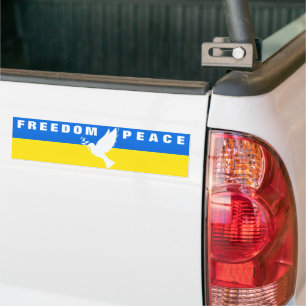 Soutenez l'Ukraine Stickers pare-chocs Peace Dove 