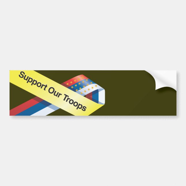 Soutenez Notre Stickers Bumper Troops (Devant)