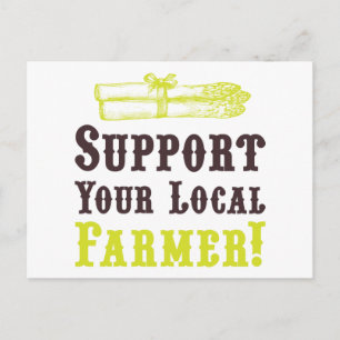 Soutenez Votre Agriculteur Local ! Carte postale