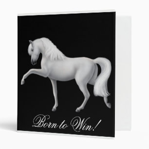 Soutenu pour gagner le classeur de cheval