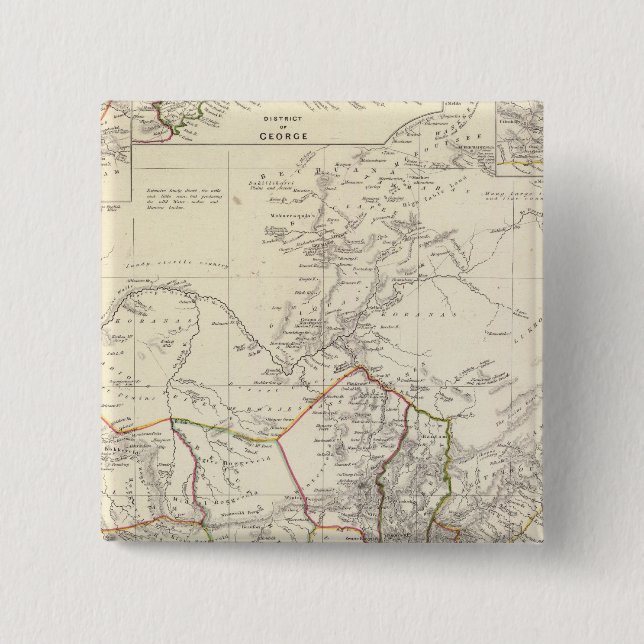 South Africa 2 Inch Square Button (Front)