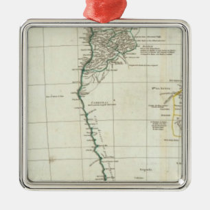 South Africa 3 Metal Ornament