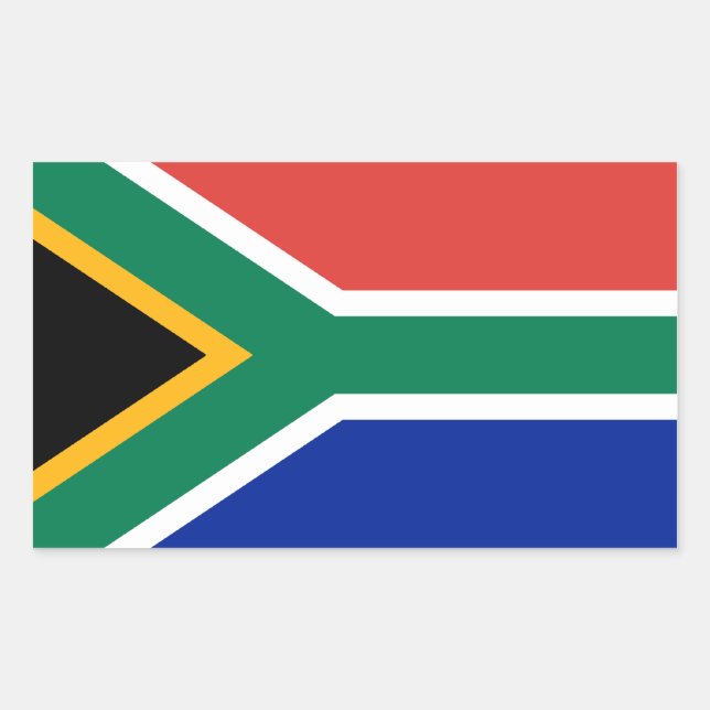 South Africa/African Flag Sticker (Front)