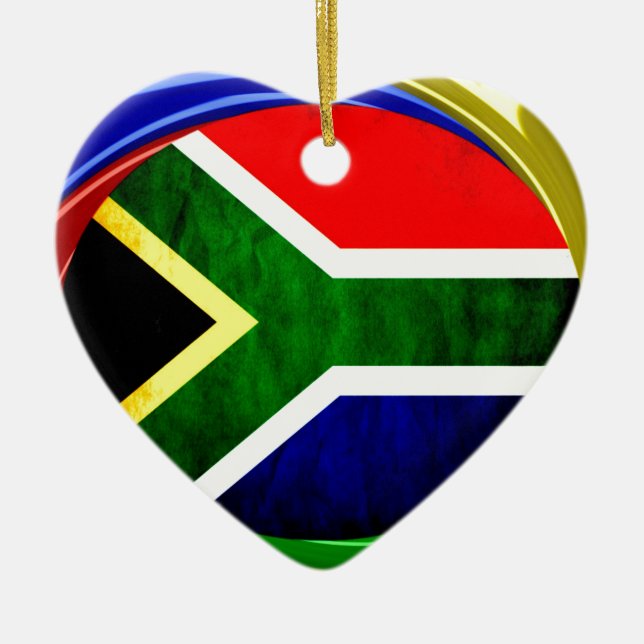 South Africa Ceramic Ornament (Front)