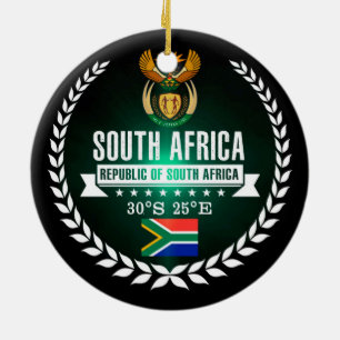 South Africa Ceramic Ornament
