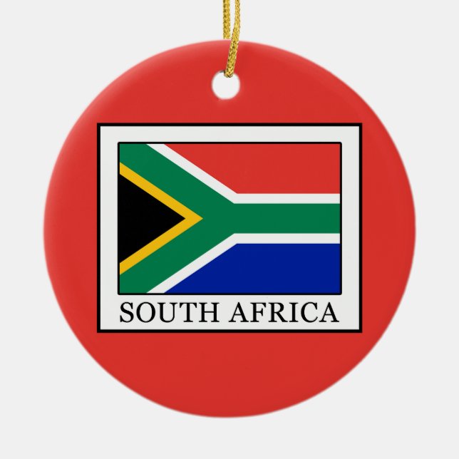 South Africa Ceramic Ornament (Front)