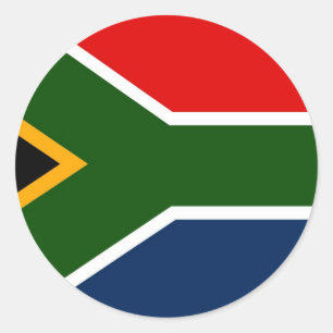 South Africa Classic Round Sticker