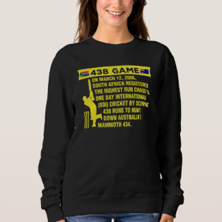 South Africa Cricket Protea 438 Game Nostalgia Bra Sweatshirt
