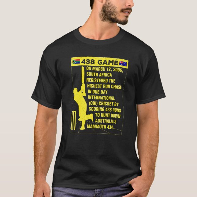 South Africa Cricket Protea 438 Game Nostalgia Bra T-Shirt (Front)