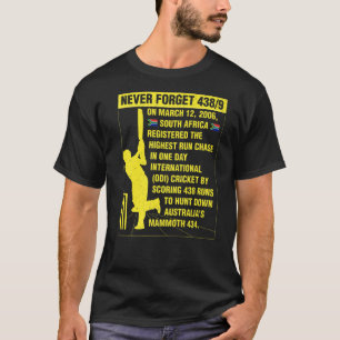 South Africa Cricket Protea Never Forget Nostalgia T-Shirt
