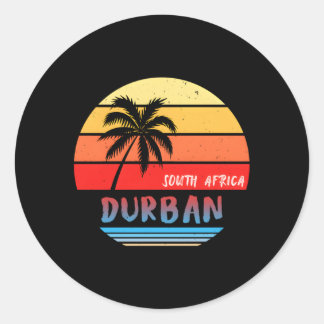 South Africa Durban Classic Round Sticker
