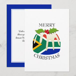 SOUTH AFRICA   Festive Plum Pudding   Christmas Holiday Card