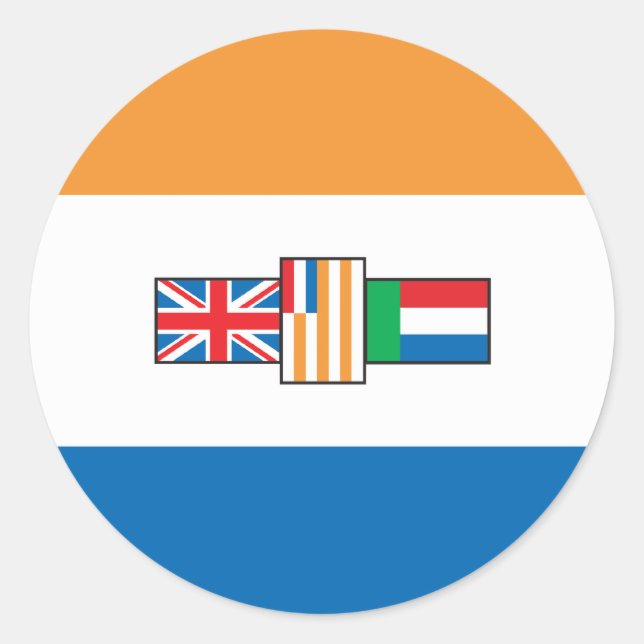 South Africa Flag 1928 Classic Round Sticker (Front)