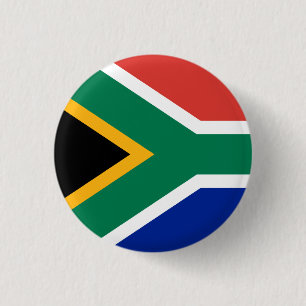 South Africa Flag 1 Inch Round Button
