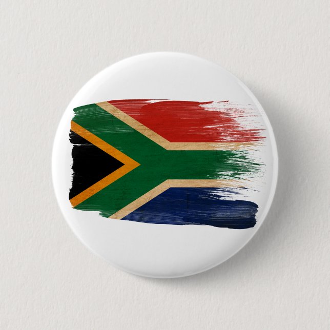 South Africa Flag 2 Inch Round Button (Front)
