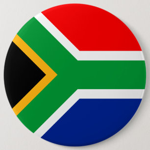 South Africa Flag 6 Inch Round Button
