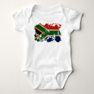 South Africa Flag Baby Bodysuit