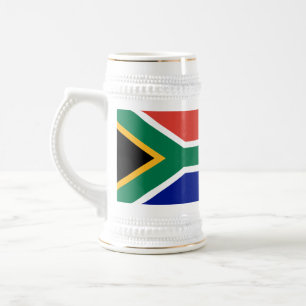 South Africa Flag Beer Stein