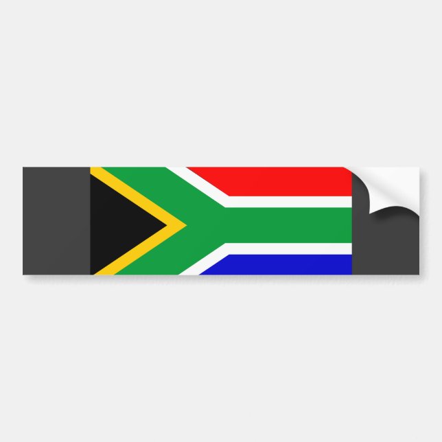 South Africa Flag Bumper Sticker (Front)