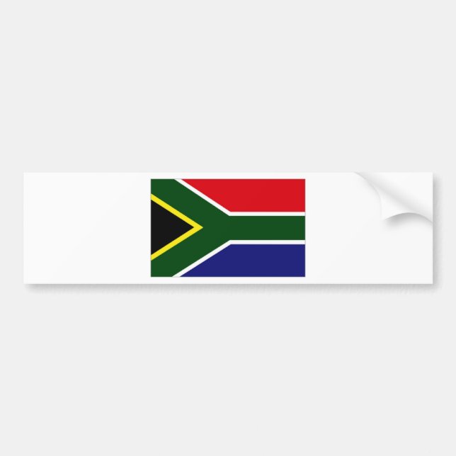 South Africa Flag Bumper Sticker (Front)