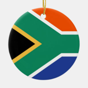 South Africa Flag Ceramic Ornament