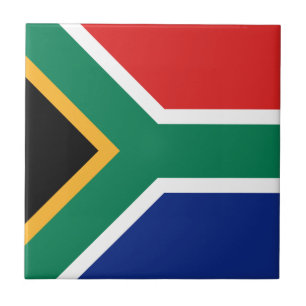 South Africa Flag Ceramic Tile