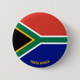 South Africa Flag Charming Patriotic 2 Inch Round Button