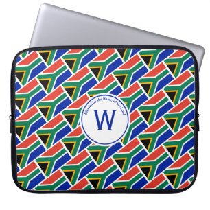 SOUTH AFRICA FLAG Customized Scripture Stylish Laptop Sleeve