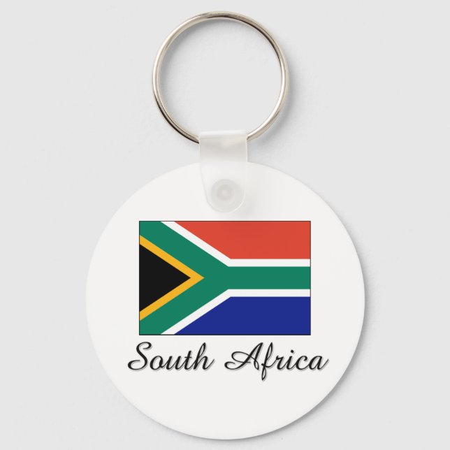 South Africa Flag Design Keychain (Front)