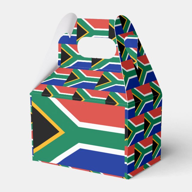 South Africa Flag Favor Box (Back Side)