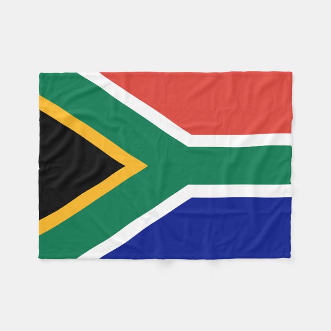 South Africa Flag Fleece Blanket (Front (Horizontal))