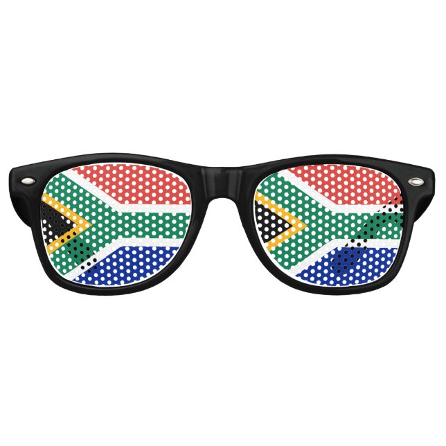 South Africa Flag Glasses (Front)