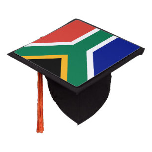 South Africa Flag Graduation Cap Topper