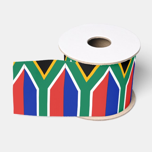 South Africa flag Grosgrain Ribbon (Spool)