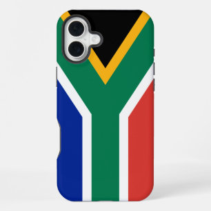 South Africa Flag iPhone 16 Plus Case