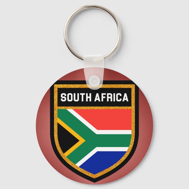 South Africa Flag Keychain (Front)