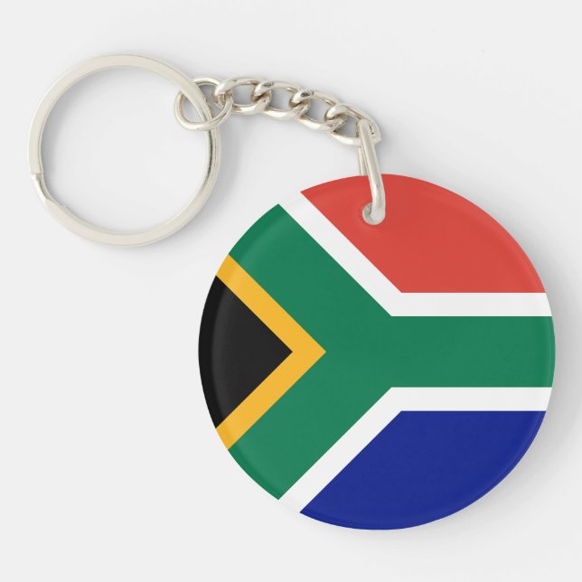 South Africa Flag Keychain (Front)