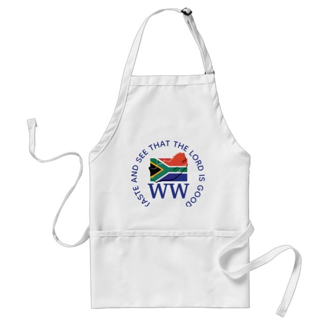 SOUTH AFRICA Flag MONOGRAM Customized Scripture Standard Apron (Front)