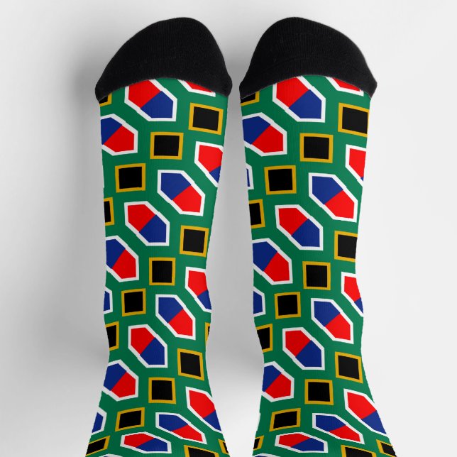 South Africa flag pattern Socks (Top)