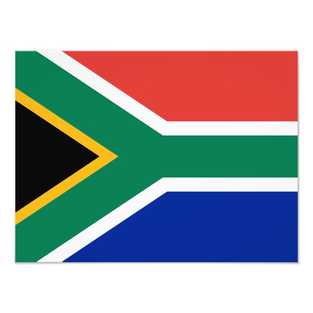 South Africa Flag Photo Print (Front)