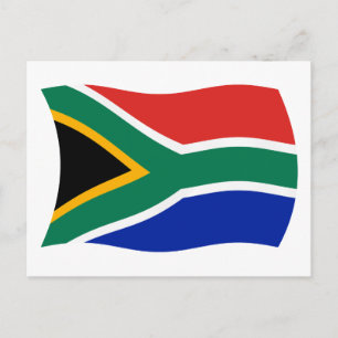South Africa Flag Postcard