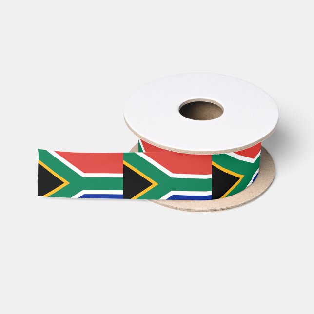 South Africa Flag Satin Ribbon (Spool)