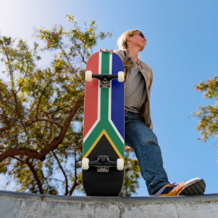 South Africa Flag Skateboard