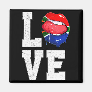 South Africa Flag Soccer Fan Love South African T  Magnet