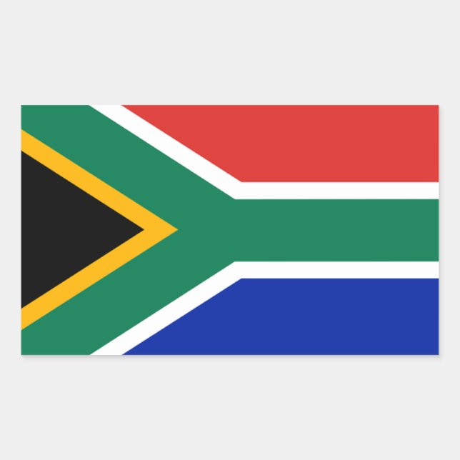 South Africa Flag Sticker (Front)